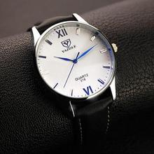 Yazole Brand Luxury Quartz Watch Men Famous Male Clock Leather