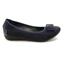 Textured Bow Design Closed Shoes For Women - 218A-23