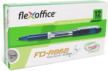 Flex Office 12-Piece Blue/Black/Red Roller Pen Set - FO-RB68 By Mitrata