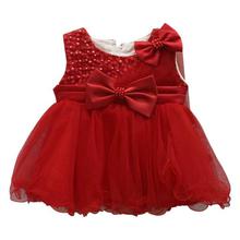 Red Embroidered Frock For Girls