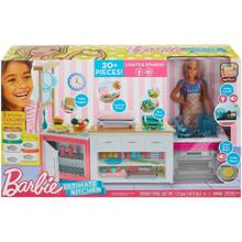 Barbie Kitchen Playset Doll (FRH73)