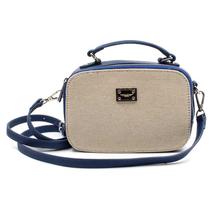 David Jones Blue/Beige Two Toned Sling Bag For Women