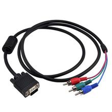 DIGIFLEX 1.5m VGA to 3 RCA Component Cable for PC Laptop HD TV