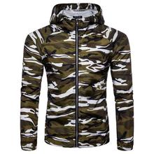 Men Camouflage Jackets Autumn Casual Hoodie Thin Military
