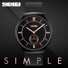 SKMEI 9163 Stainless Steel Mesh Band Watch