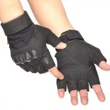 Black Outdoor Moto Protection Half Finger Motorcycle Gloves