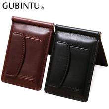 New Fashion Small Men's Leather Money Clip Wallet With
