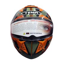 Yema 828 Helmet-Black Yellow