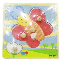 Multi-color Wooden Honey Bee Puzzle For Kids