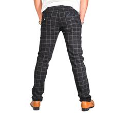 Virjeans Stretchable Cotton Check Black Chinos Pant for Men (VJC 715) 4