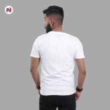 Nyptra White Solid Muscle Fit Plain Cotton T-Shirt For Men