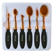 Kylie Newest Professional Oval makeup Brush Set 6 Piece/Set