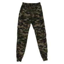 Army Green Camouflage Printed Joggers For Men