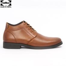 Caliber Shoes Tan Brown Lace Up Lifestyle Boots For Men - ( 273 C)