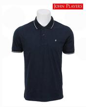 John Players Navy Cotton Polo T-Shirt For Men JP32TSCR1015