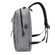 Backpack-Smart USB Charging Men's Backpack Oxford Large