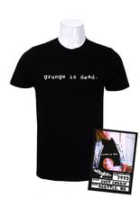 Grunge Print Black T-shirt For Men