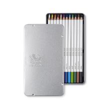 Winsor & Newton Studio Watercolor Pencils 12 Tin, Soft-Thick Core