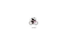 Panda Riding A Bicycle Home Decor Wall Sticker