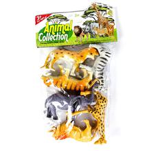 Kconnecting kids set of Plastic Wild Animals Toy - Pack of 6