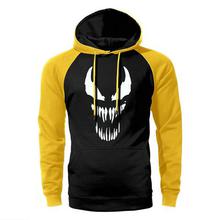 Super Hero Venom Raglan Hoodie Men Cool Hoodies Mens Hipster