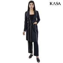 KASA Dark Blue Blazer/Pant Set For Women