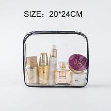 Transparent PVC Bags Travel Organizer Clear Makeup Bag Beautician Cosmetic Bag Beauty Case Toiletry Bag Make Up Pouch Wash Bags