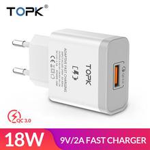 TOPK B126Q 18W Quick Charge 3.0 Fast Mobile Phone Charger EU