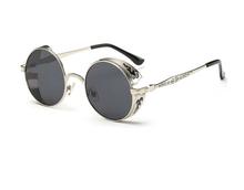 Black Vintage Gothic steampunk Sunglasses Unisex