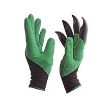 RIANZ Gardening Gloves, Garden Gloves with Right Hand Fingertips ABS