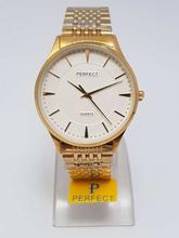 Perfect Full Gold Chain Analog Watch with White Dial For Men