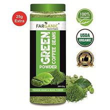 FARGANIC 100% Certified Organic Arabica Green Coffee Beans Powder