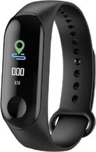 M3 Third Gen Smart Band Fitness Tracker with Blood Pressure Sensor - Black