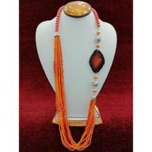 Orange Long Necklace