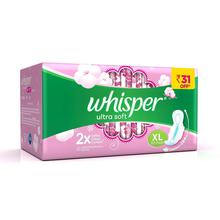 Whisper Ultra Soft XL Sanitary Pad-30count