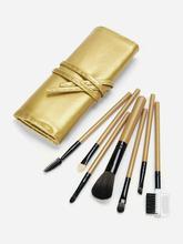 Two Tone Handle Makeup Brush With Case 8pcs