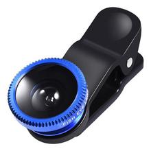 Original 3-in-1 Wide Angle Macro Fisheye Lens Kit with Clip 0.67x Mobile Phone Fish Eye Lenses for iPhone For Samsung All Phones