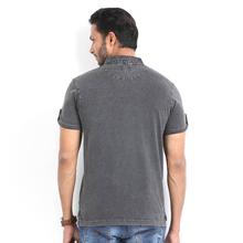 Indian Terrain Solid Polo T-shirts – Dark Grey