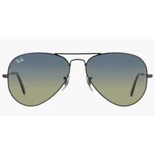 Ray Ban Aviator Black Frame Green Gradient Lens Sunglasses