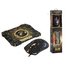 Combo Of Hadron Hd-G8  Gaming Mouse And Mouse Pad
