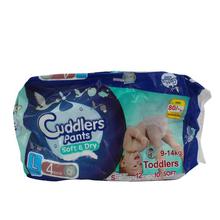 Cuddlers Pants Soft & Dry Toddlers Diaper Large -  4 Pcs