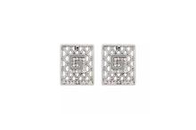 Sterling Silver Cubic Zirconia Stud Earrings For Women