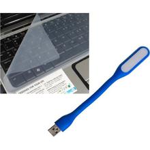 Aafno Pasal Combo Of Laptop Keyboard Skin 14" + USB Light