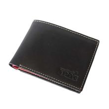 Black/Red Leather Wallet For Men - (SPLW-9003)