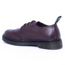 Caliber Shoes Microfiber Coffee Lace Up Formal Shoes For Men - (441 C)