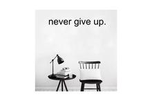 Never Give Up Inspirational Wall Decal Sticker