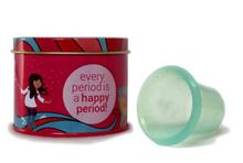 Stone Soup Wings Teal Blue Menstrual Cup- 23 ml