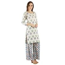 Jeivesh Women's Rayon Kurta with Palazzo Pant Set