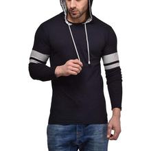 SALE- Cenizas Men's Hooded Full Sleeves Dual Tone Round Neck Casual