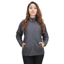 Sonam Gears Dark Grey Front Zipper Semi Stretchable Jacket For Women - (646)